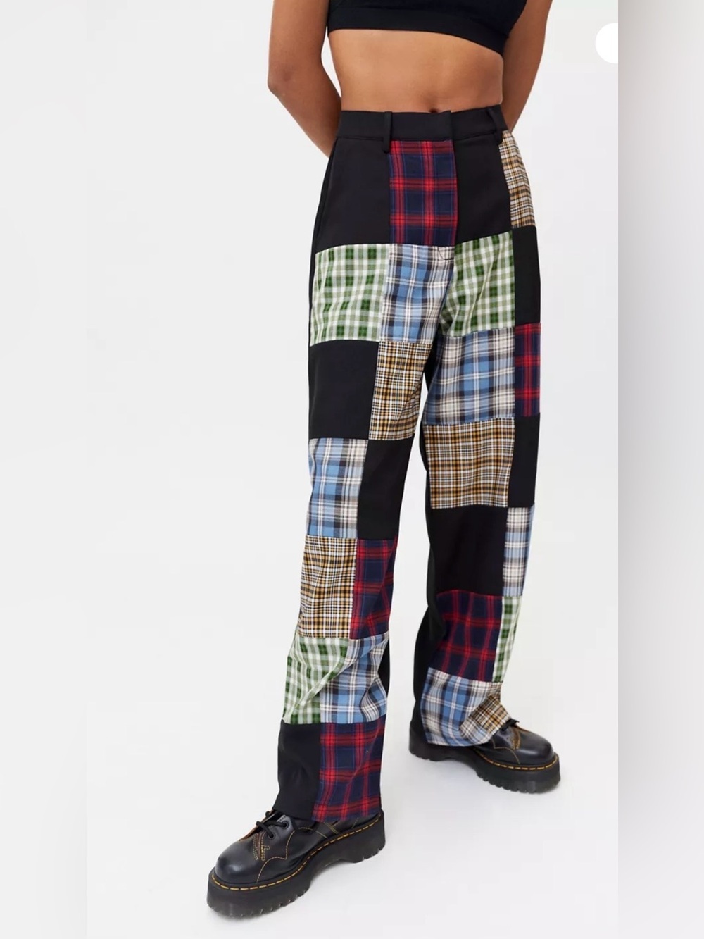🆕The Ragged Priest - Error Patchwork High Rise Slouchy Straight Leg pant